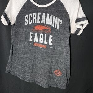 Harley-Davidson Black and White T-Shirt